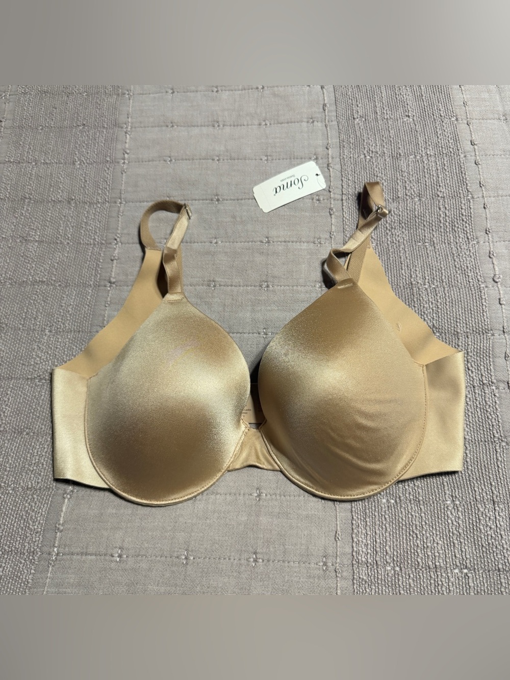 New Soma Vanishing Back Full Coverage Underwired Bra Warm Amber Beige 34C